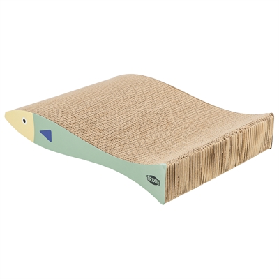 TRIXIE Krabmat Vis met catnip - Set van 2 - Mintgroen/Crème - 40x30x11 cm