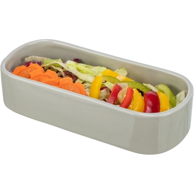 TRIXIE Voerbak Drinkbak Ovaal Keramiek 22×10 cm – Assorti