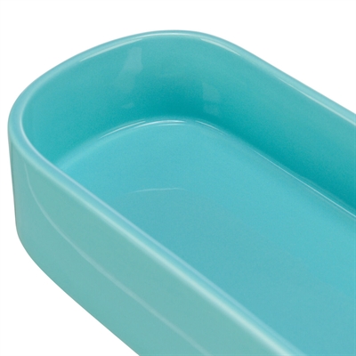 TRIXIE Voerbak Drinkbak Ovaal Keramiek 22×10 cm – Assorti