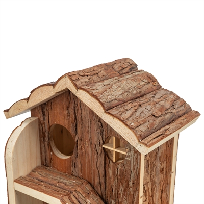 TRIXIE Hamsterhuis Henna Schorshout 27×15×21 cm – Natuurkleur