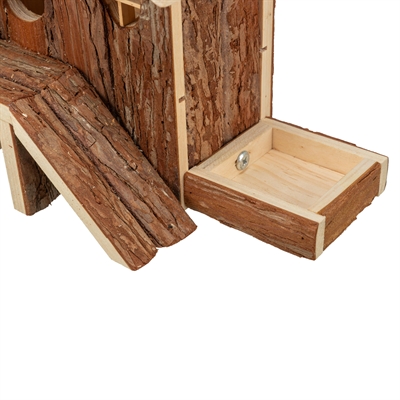 TRIXIE Hamsterhuis Henna Schorshout 27×15×21 cm – Natuurkleur