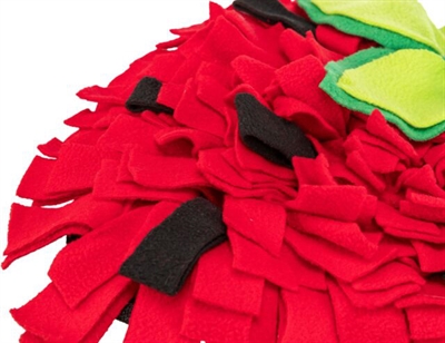 TRIXIE Snuffelmat Aardbei Rood 40×33 cm – Knaagdieren Speelmat