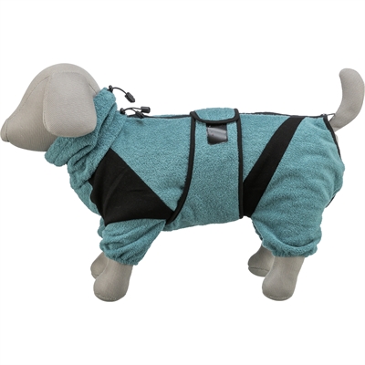 TRIXIE Hondenbadjas Badstof Petrol 30×30 cm – 30 cm