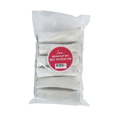 I AM Mergpijp MERGPIJP Stevig runderbot - Ondersteunt gebitsverzorging - 20 cm | 6 st