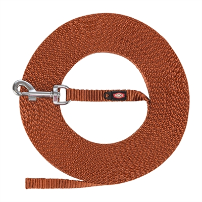 TRIXIE Hondenriem Sleeplijn Roest Bruin 5×1 cm – Extra Licht XS/S