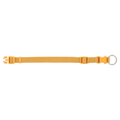 TRIXIE Halsband Premium traploos verstelbaar - duurzaam singelband - curry geel - 22-35x1 cm
