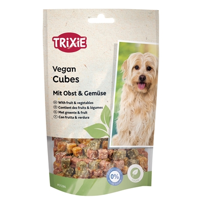 TRIXIE Vegane Hundekekse Vegane Würfel 6x100 gr - Mit Obst und Gemüse