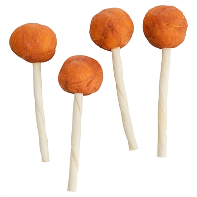 TRIXIE Hondensnack Premio Lolly met kabeljauw - runderhuid kauwstokje voor gebitsverzorging - 9 cm | 60 st