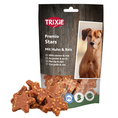 TRIXIE Hondensnack Premio Stars Kip & Rijst 6x100 gr – Gezond & Lekker