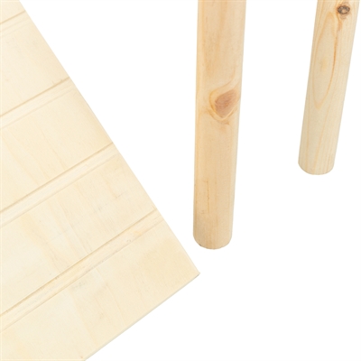 TRIXIE Platform met helling voor muizen en hamsters | Onbehandeld hout - natuurlijk - 47x30x25 cm