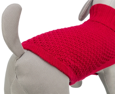 TRIXIE Hondentrui Norwood Warme katoen-wolmix met ruime beenuitsnijding - Rood - 30 cm