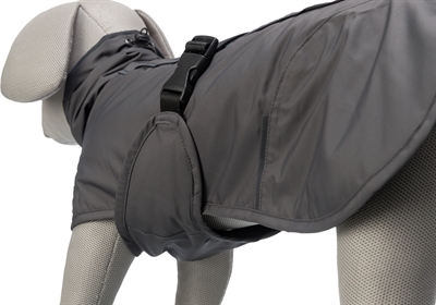 TRIXIE Hondenjas Limoux Waterafstotend, winddicht & reflecterend - Steengrijs - 40 cm