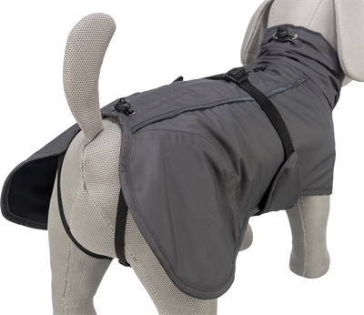 TRIXIE Hondenjas Limoux - Waterafstotend, Winddicht & Reflecterend - Steengrijs - 50 cm