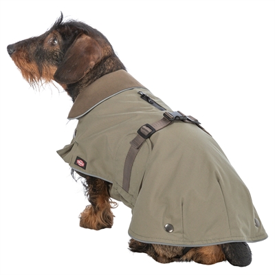 TRIXIE Hondenjas Hermy Waterafstotend met uitneembare voering - Olijfgroen - 33 cm