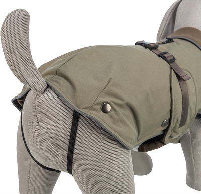 TRIXIE Hondenjas Hermy - waterafstotend, uitneembare voering, reflecterend - olijfgroen - 38 cm