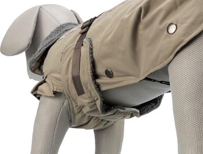 TRIXIE Hondenjas Rouen Waterafstotend met uitneembare pluche voering - Zand - 40 cm