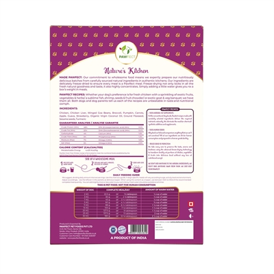 PAWFECT Hondenvoeding Gevriesdroogd Kip 250 gr – Graanvrij
