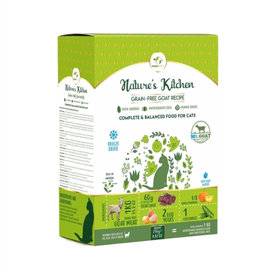 PAWFECT Gevriesdroogde Kattenvoeding Goat Recipe 250 gr – Graanvrij