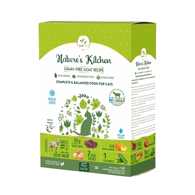 PAWFECT Gevriesdroogde Kattenvoeding Goat Recipe 250 gr – Graanvrij