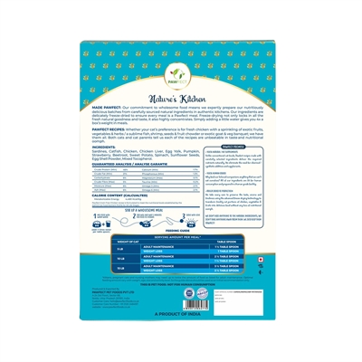 Pawfect gevriesdroogde kattenvoeding vis 250 gr – graanvrij