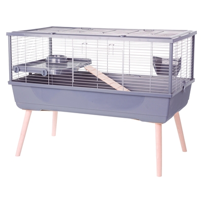 ZOLUX Knaagdierkooi Cavia Neolife Grijs 99×54×76 cm – Luxe met Inrichting