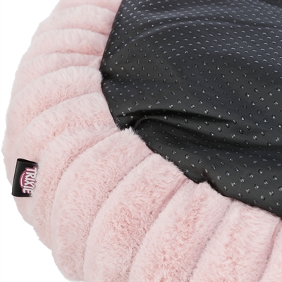 TRIXIE Hondenmand Lonni Pluche & wasbare hoes met antislip kussen - Roze - 50x50x12 cm