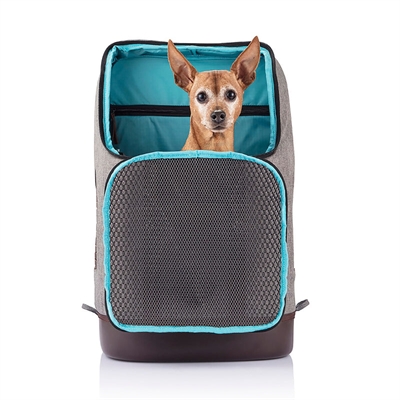 KURGO Hondenrugzak Grijs/Bruin 42,6×25,4×58,3 cm – Ventilatie & Waterdicht