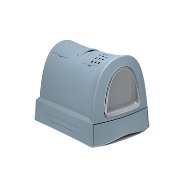 IMAC Kattenbak Zuma 2nd Life Avio Blauw 40×56×42,5 cm – Gerecycled kunststof