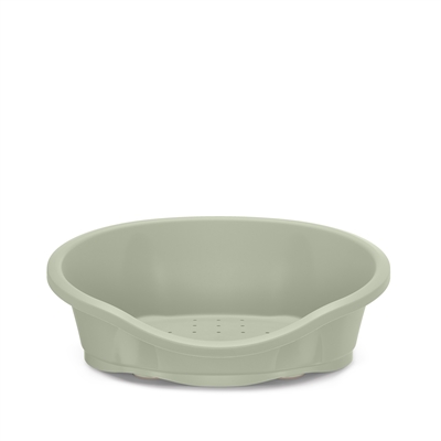 IMAC Hundekorb Dido Grün 65×47×22 cm - Oval mit Belüftungslöchern