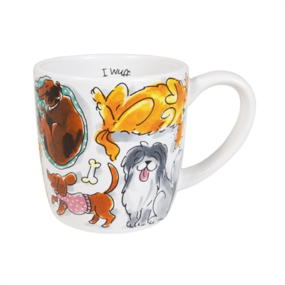 BLOND AMSTERDAM Chunky Mok Dog Love 500 ml – Aardewerk met Hondendesign