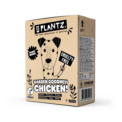HENART Hundefutter Plantz Garden Goodness hähnchenähnliche Stückchen 380 g