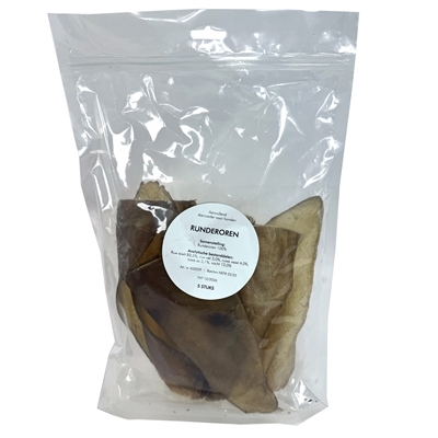 PETSNACK Runderoren 5 st - 100% gedroogd kauwsnack