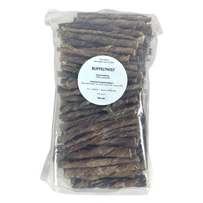 PETSNACK hondensnack Buffeltwist 780 g – 100% natuurlijk