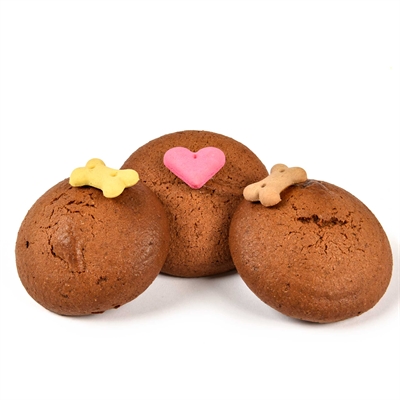 THE BARKING BAKERY Hundesnacks Mini Iced Woofins Trio Assorted - 3 Stück.