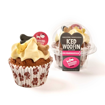 THE BARKING BAKERY hondensnack Vanilla Woofin cupcakes – met glazuur