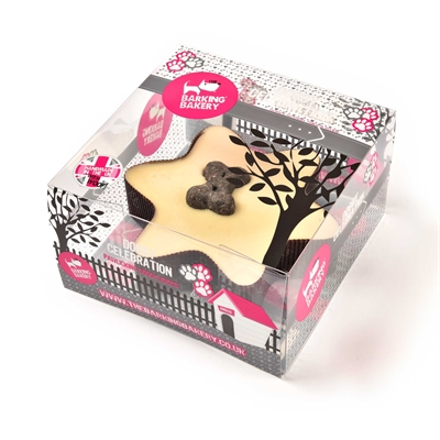 THE BARKING BAKERY Hondencupcakes Mini Iced Woofins Vanilla & Carob Trio | Met yoghurttopping - 9-12 maanden houdbaar