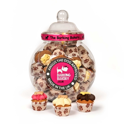 THE BARKING BAKERY HONDENSNACK VOORRAADPOT MINI ICED WOOFINS 45 ST – Gemengd