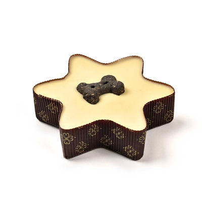 THE BARKING BAKERY Hundekuchen Pawty Cake Star 24×24 cm - Weiß