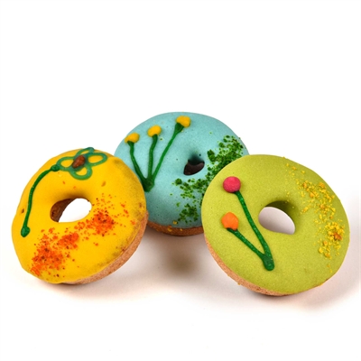 THE BARKING BAKERY Hondendonut Domutzz Assorti Handgemaakt 3-pack - 3 stuks - 9-12 maanden houdbaar