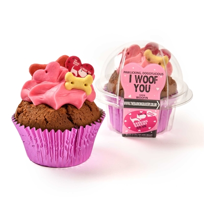 THE BARKING BAKERY Hundesnack I Woof You Valentine Woofin - Cupcake