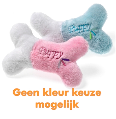 FLAMINGO Puppy Botje 13 CM | Roze of Lichtblauw