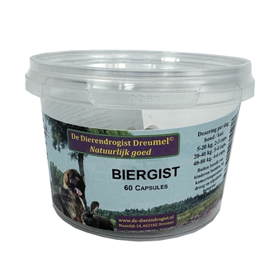 Dierendrogist Biergist Capsules 60ST – Ondersteunend voedingssupplement