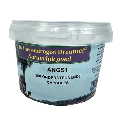 Dierendrogist Bij Angst Capsules 150ST – Ondersteuning voor Honden