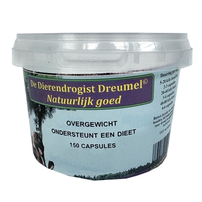 Dierendrogist Bij Overgewicht Capsules 150ST – Hond & Kat