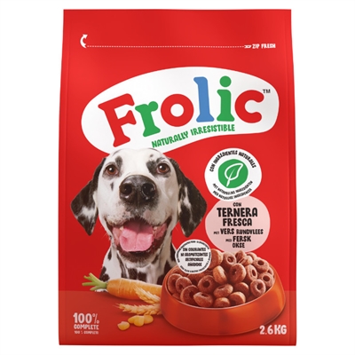 FROLIC hondenbrokken Droog met Rundvlees 2,6 kg – Volwaardige voeding