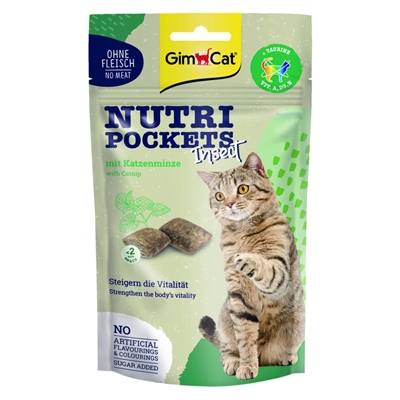 GIMCAT Nutri Pockets Insect Kattenkruid 60 gr – Hypoallergeen