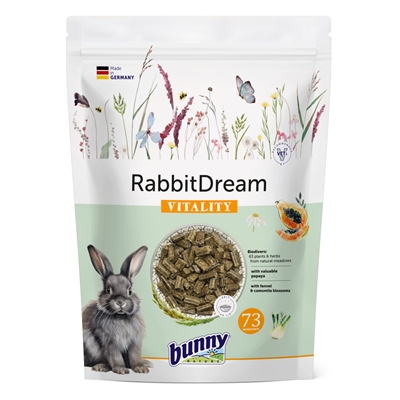 BUNNY NATURE Compleet Konijnenvoer Konijnendroom Vitality 1,5 KG – Biodivers