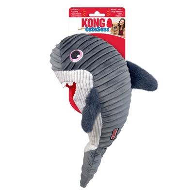 KONG Hondenknuffel KONG CUTESEAS RUFFLEZ HAAI 33×10×20,5 cm – Zacht