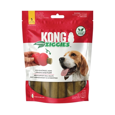KONG Kauwsnacks Ziggies Enhanced S 198 gr – Ondersteunt mondgezondheid