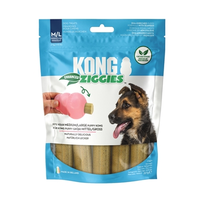 KONG Hundekauartikel Ziggies Enhanced Pup M/L 227 g - Natürlicher Snack
